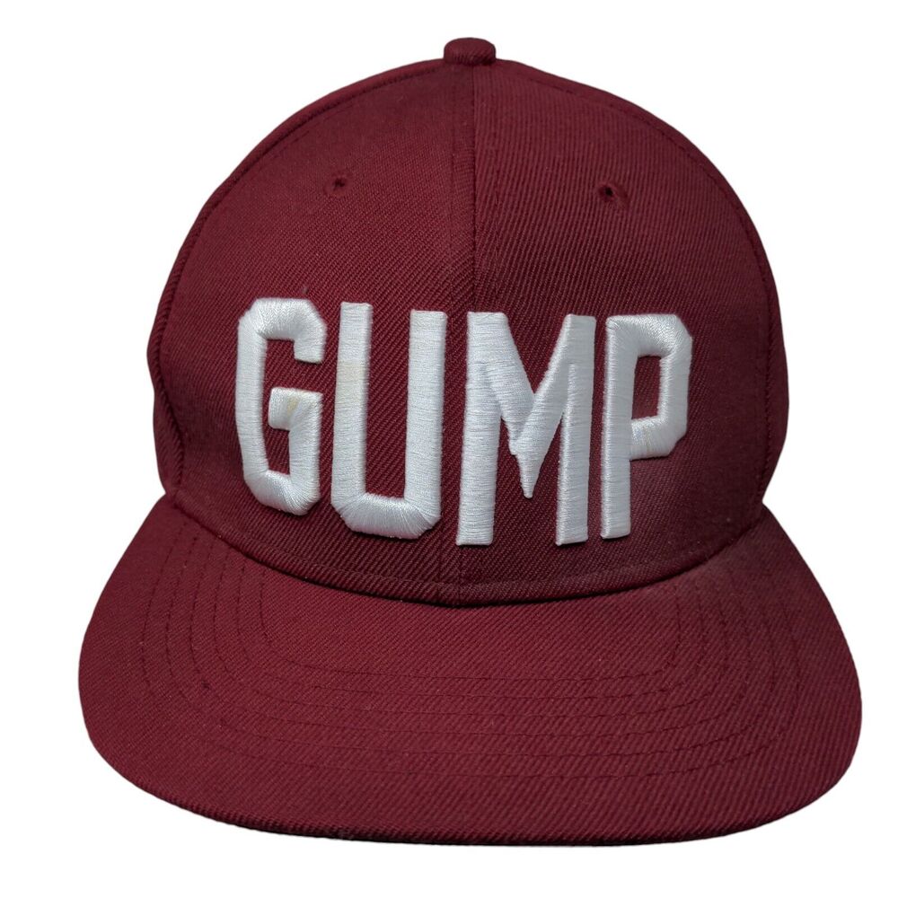 Gump 44 Snapback Hat Red One Size Embroidered 6 Panel Nostalgia